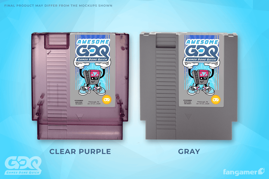 AGDQ 2024 Limited Edition NES Cartridge