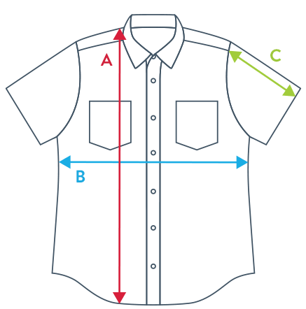 Illustration of Brist CS761 Short Sleeve Classic Fit Button Up Shirt