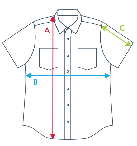 Illustration of Brist CS778 Short Sleeve Classic Fit Button Up Shirt