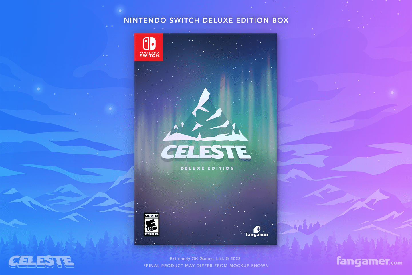 CELESTE: Game Case/Custom Cover (Nintendo Switch) - NO GAME INCLUDED
