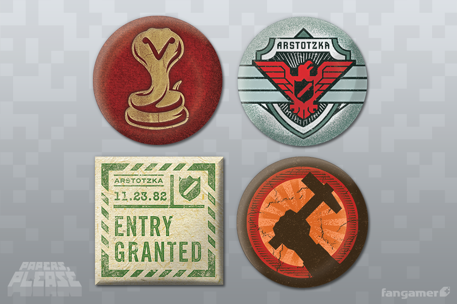 Papers, Please Buttons