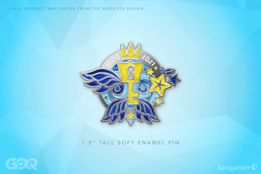 SGDQ 2021 Finale Pin: Winged Key
