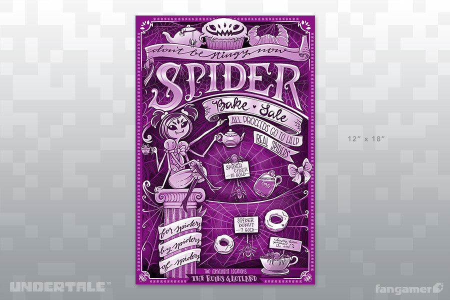 Spider Bake Sale Flyer