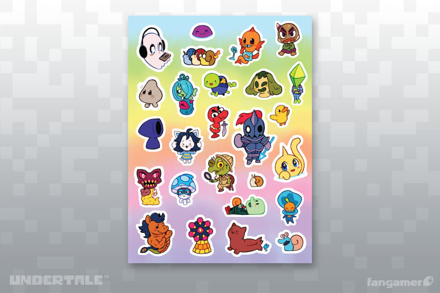 UNDERTALE - New Friends Sticker Sheet Set A - Fangamer