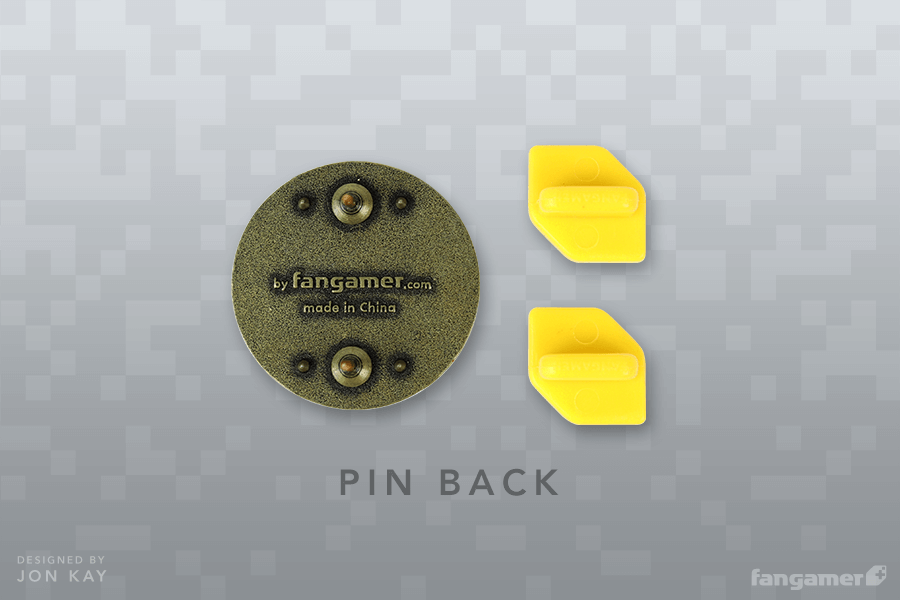 Gold Deluxe Locking Pin Backs (Backing Clasp) for Enamel Pins | Pack of 5