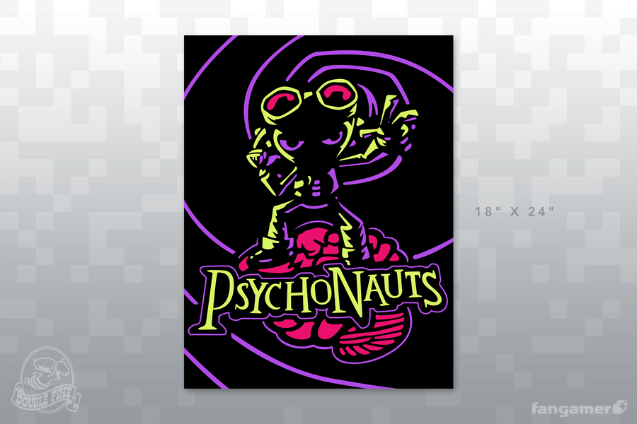 Psychonauts 2 Blacklight Poster