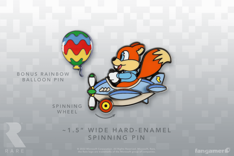 Conker RareRacers Spinning Pin