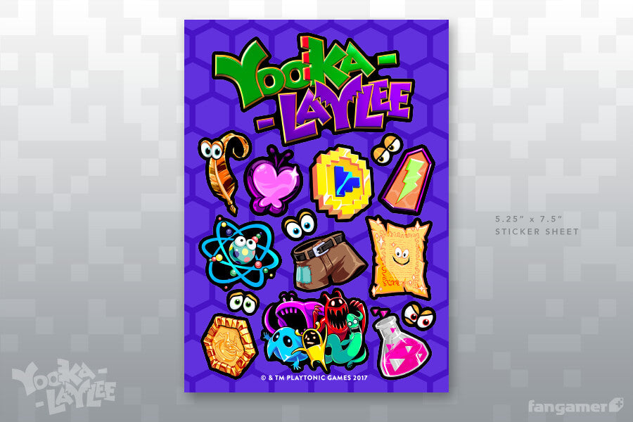 Yooka-Laylee Sticker Sheet