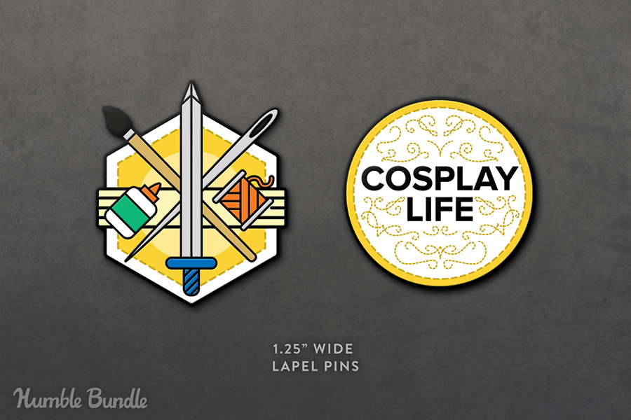 Cosplay Life Humble Bundle Pin Set